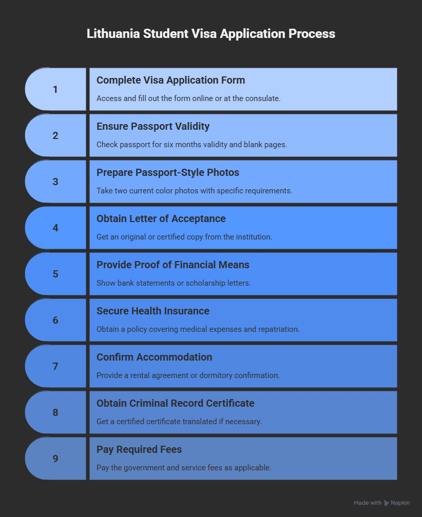 Documents you must have before applying to Lithuanian visa 