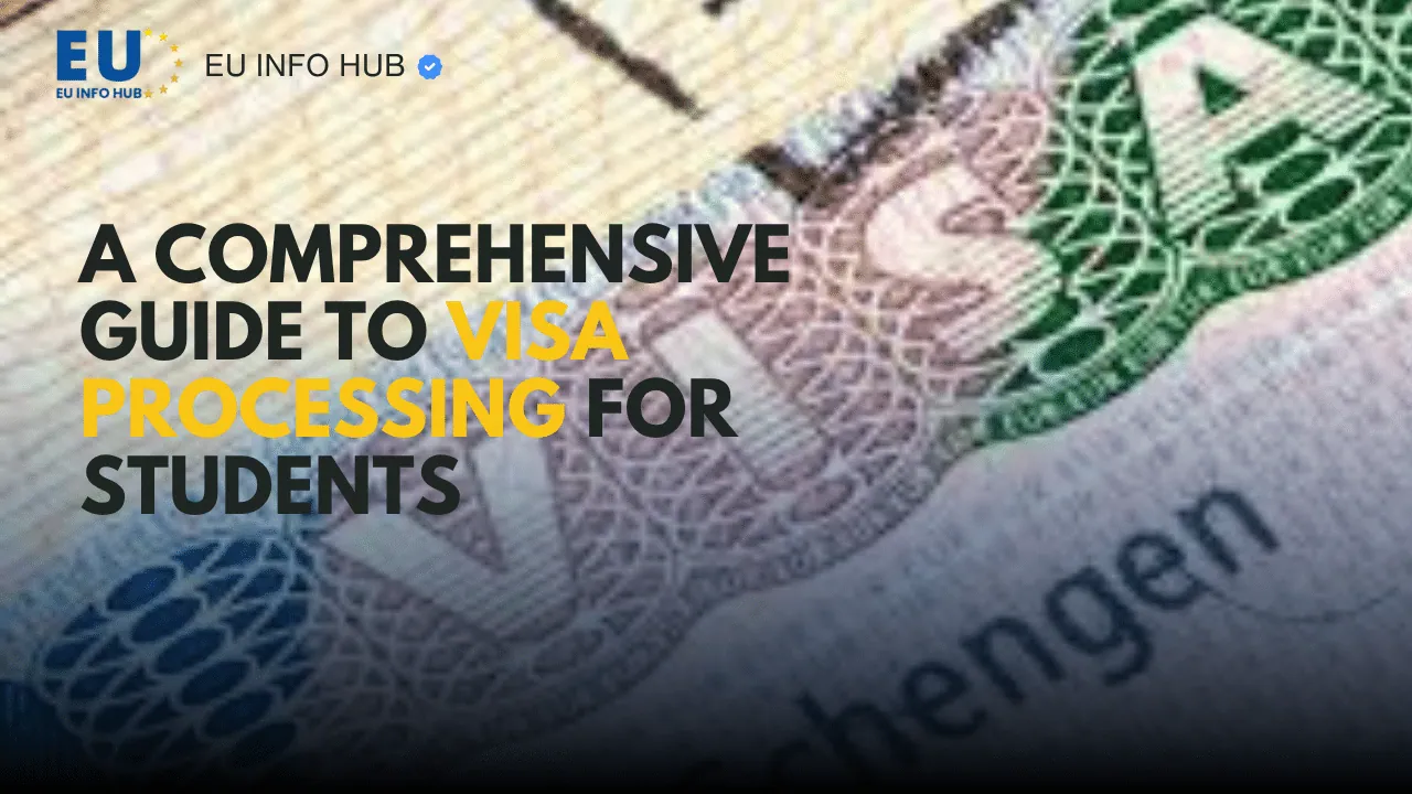 EU Info Hub comprehensive guide to visa processing for students with a focus on European studies and work in 2025.