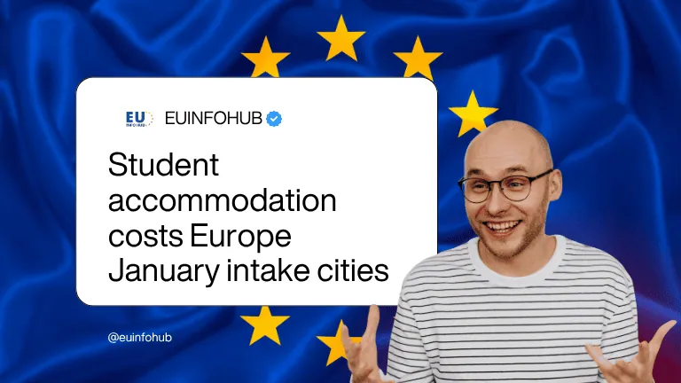 student accommodation costs europe january intake cities