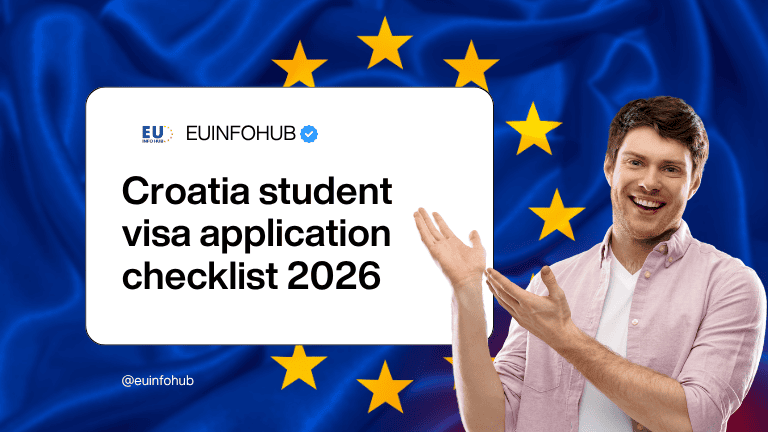 croatia student visa application checklist 2026