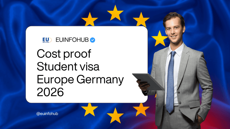 Cost proof Student visa Europe Germany 2026