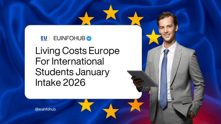 living costs europe for international students january intake 2026