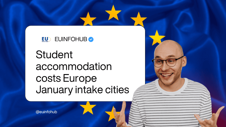 student accommodation costs europe january intake cities