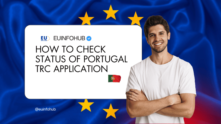 how to check status of portugal trc application